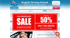 Desktop Screenshot of englishdrivingschool.com